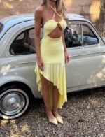 LILIE MIDI DRESS - BUTTER YELLOW - Image 4