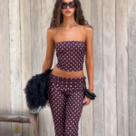 VALI POLKA DOT CAPRI - CHOCOLATE PINK DOT